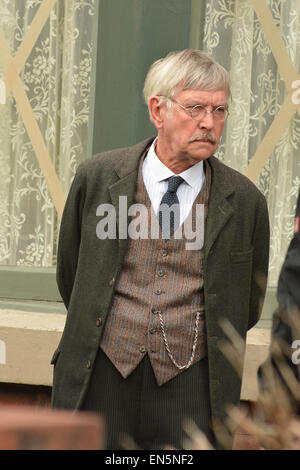 Tom Courtenay joue le caporal Jones sur l'Armée de l'annonce' de film dans le Yorkshire avec : Tom Courtenay Où : Yorkshire, Royaume-Uni Quand : 24 Oct 2014 Banque D'Images