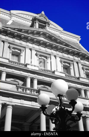 Les détails architecturaux de la façade de l'Eisenhower Executive Office Building à Washington DC Banque D'Images