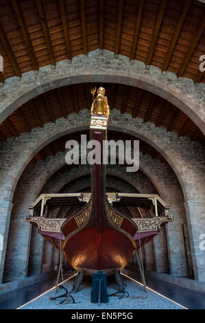 Galera Real (1568), Musée maritime de Barcelone, Relais Drassanes, Royal Shipyards of Barcelona, Museu Marítim de Barcelona, Barcelone, ​​Catalonia Banque D'Images