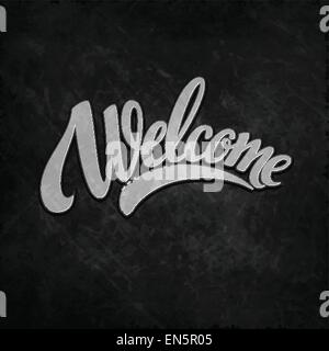 Bienvenue part lettrage. Illustration vecteur EPS 10 Illustration de Vecteur