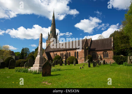 L'église St Benoît Biscop Wombourne South Staffordshire England UK Banque D'Images