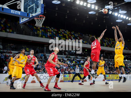 London Lions contre Leicester Riders jeu dans la British Basketball League Banque D'Images