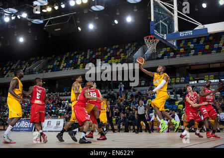 London Lions contre Leicester Riders jeu dans la British Basketball League Banque D'Images