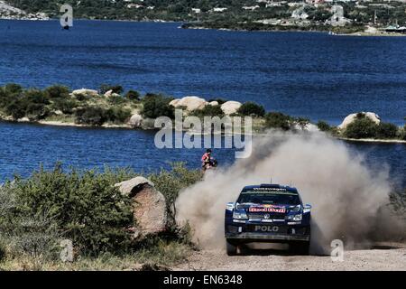 L'Argentine. Apr 26, 2015. Rallye WRC d'Argentine. Vainqueur de l'étape Sébastien Ogier ( FR ) et Julien Ingrassia ( FR ) - Volkswagen Polo WRC © Plus Sport Action/Alamy Live News Banque D'Images