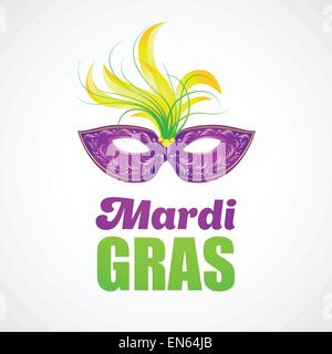 Masque de carnaval du Mardi Gras. Vector illustration Illustration de Vecteur