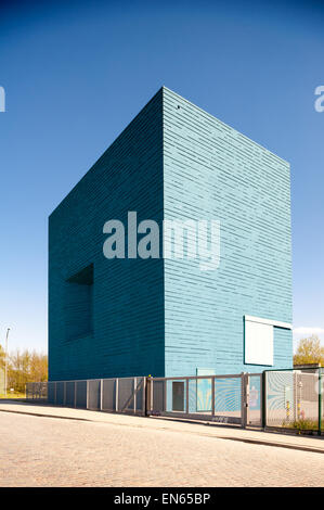 Belgique, Anvers, sous-station électrique conçu par noArchitecten Banque D'Images