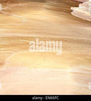Résumé Thaïlande Kho Tao Bay d'un sable humide et la plage en mer de Chine du sud Banque D'Images
