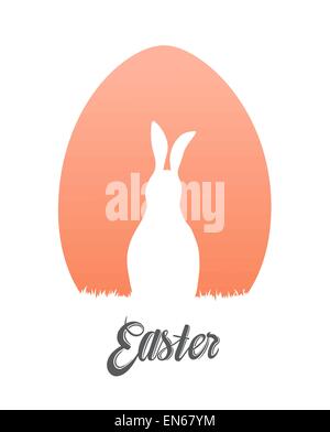 Œuf de Pâques et bunny vector Illustration de Vecteur
