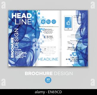 Modèle de brochure. Illustration vecteur EPS 10 Illustration de Vecteur