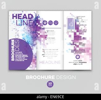 Modèle de brochure. Illustration vecteur EPS 10 Illustration de Vecteur