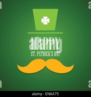 St Patrick Day carte de vœux. Vector illustration. EPS 10 Illustration de Vecteur