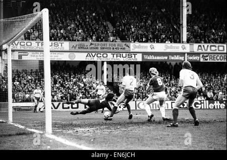 Une division. West Ham 2 v Ipswich 1 30 avril 1986 Banque D'Images