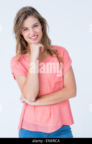 Hipster woman smiling at camera Banque D'Images
