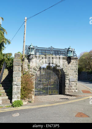 Entrée de Coleg Harlech Gwynedd au Pays de Galles UK Banque D'Images