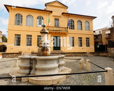 La vieille petite ville de Norma - Latina, Italie Banque D'Images