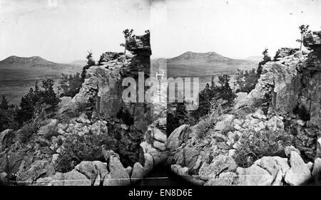 Tablelands sur Colorado Diviser El Paso Comté (Colorado) 1874 Banque D'Images