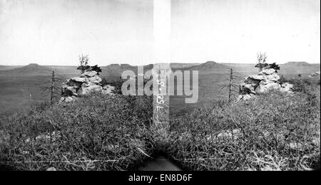 Tablelands sur Colorado Diviser El Paso Comté (Colorado) 1874 Banque D'Images