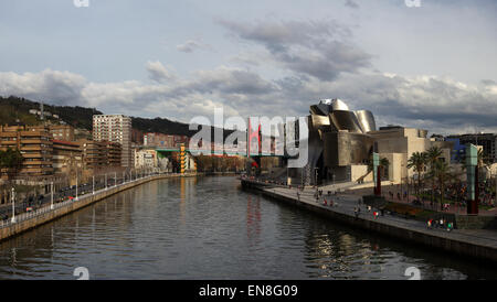 Le moderne Musée Guggenheim, Bilbao, Espagne Banque D'Images
