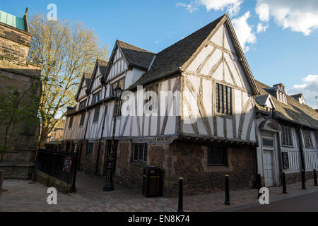 La Guildhall sur l'île de Saint Martin à l'Ouest dans le centre-ville de Leicester, Leicestershire Angleterre UK Banque D'Images