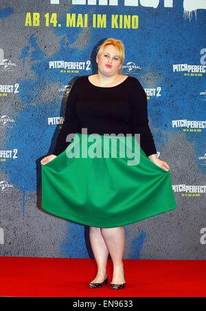 Berlin, Allemagne. Apr 29, 2015. L'actrice australienne Rebel Wilson assiste à une séance de photos pour le nouveau film il 'Pitch Perfect 2' à l'Hôtel Ritz à Belrin, Allemagne. Dpa : Crédit photo alliance/Alamy Live News Banque D'Images