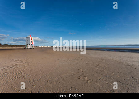 Burnham on Sea Phare. Banque D'Images