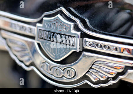 Logo moto Harley-Davidson détail Banque D'Images