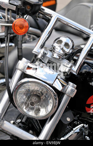 Détail moto Harley-Davidson Banque D'Images