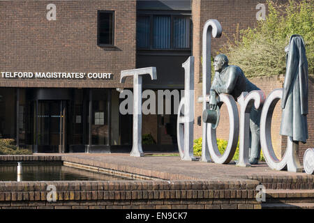 Telford, Shropshire, Angleterre, Magistrate's Court Banque D'Images