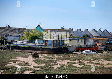 Vue générale de Shoreham-by-Sea et de la rivière Adur. Banque D'Images