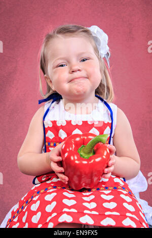 Portrait d'une petite fille de paprika Banque D'Images