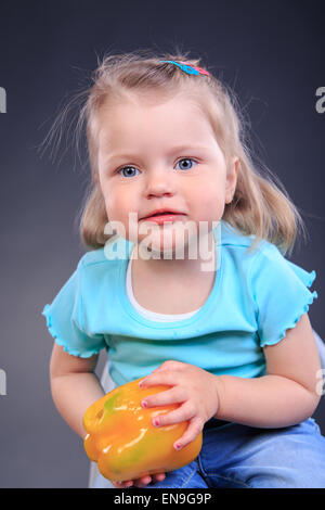 Portrait d'une petite fille de paprika Banque D'Images