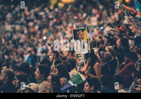 Nelson Mandela Hommage Banque D'Images