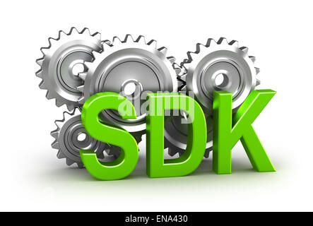 Kit de développement logiciel - concept 3D Banque D'Images