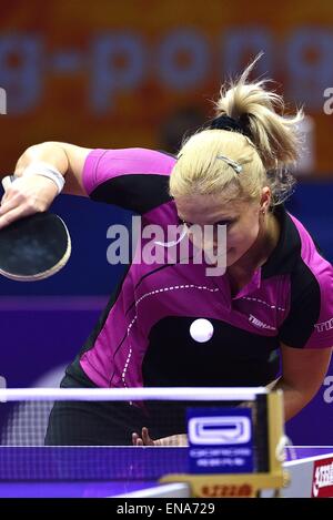 Suzhou, Chine. 30 avril, 2015. Monde Tennis de Table Suzhou 2015, féminin admissibles Groupe 32, MARGARYTA PESOTSKA, UKR vs MATILDA EKHOLM SWE. Credit : Marcio Machado/ZUMA/Alamy Fil Live News Banque D'Images