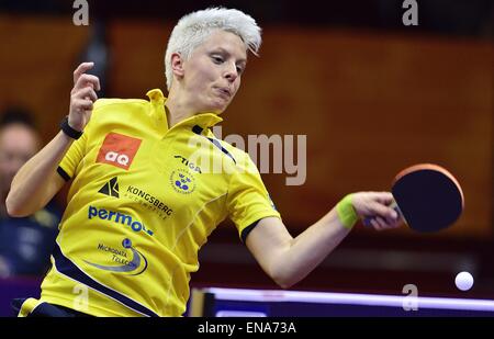 Suzhou, Chine. 30 avril, 2015. Monde Tennis de Table Suzhou 2015, féminin admissibles Groupe 32, MARGARYTA PESOTSKA UKR vs MATILDA EKHOLM SWE. Credit : Marcio Machado/ZUMA/Alamy Fil Live News Banque D'Images