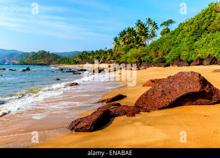 Cola Beach Canacona, Goa, Inde du Sud, Banque D'Images