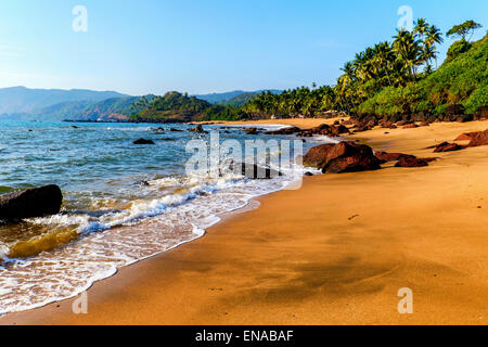 Cola Beach Canacona, Goa, Inde du Sud, Banque D'Images