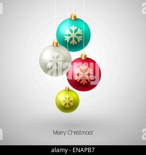 Joyeux Noël La conception de cartes. Vector illustration. EPS 10 Illustration de Vecteur