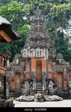 Temple de Pura Dalem Agung Padangtegal, Sacred Monkey Forest, Ubud, Bali, Indonésie Banque D'Images