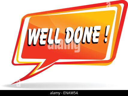 Illustration Vecteur de discours d'orange pour bien fait Illustration de Vecteur