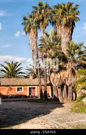 Sicile, Italie - les jardins de San Giuliano près de Catane. Banque D'Images