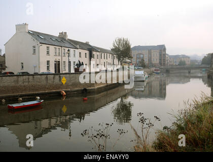 Rolle Quay, Barnstaple vieux quai et un quai sur la rivière Yeo, Barnstaple, North Devon Banque D'Images