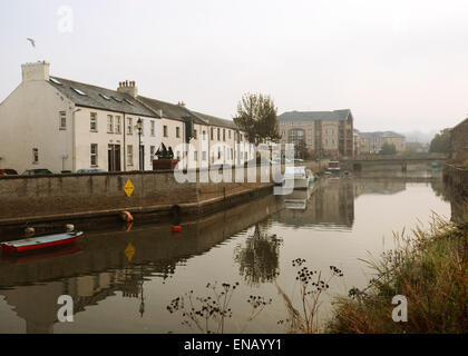 Rolle Quay, Barnstaple vieux quai et un quai sur la rivière Yeo, Barnstaple, North Devon Banque D'Images