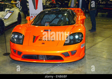 Moscow Tuning Show 2015. Saleen Orange Banque D'Images