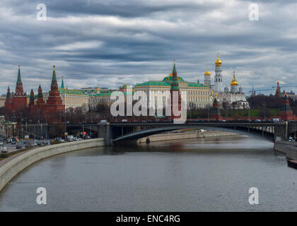 Pont Bolshoy Kamenny à Moscou, Russie Banque D'Images