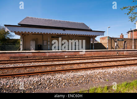 La gare la plus rurale vide plate-forme à Appledore Kent UK Banque D'Images