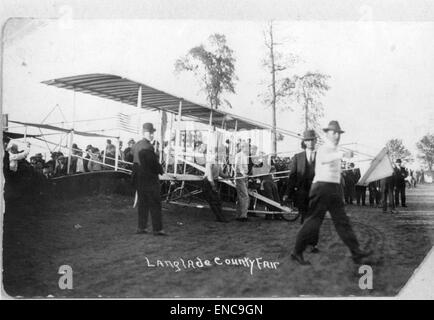 L'Beachey Curtiss D III en 1912 Banque D'Images