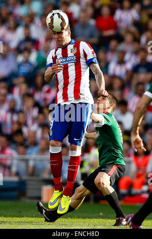 Bilbao, Espagne. 09Th Mai, 2015. Mario Mandzukic avant d'Atletico de Madrid . La Liga football. Par rapport à l'Atlético de Madrid Athletic Club Bilbao au stade Vicente Calderon. Credit : Action Plus Sport/Alamy Live News Banque D'Images