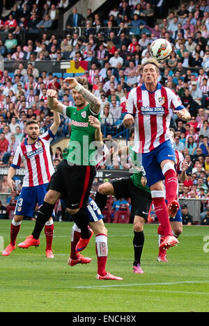 Bilbao, Espagne. 09Th Mai, 2015. Fernando Torres de l'avant de l'Atletico de Madrid . La Liga football. Par rapport à l'Atlético de Madrid Athletic Club Bilbao au stade Vicente Calderon. Credit : Action Plus Sport/Alamy Live News Banque D'Images