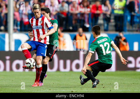 Bilbao, Espagne. 09Th Mai, 2015. Fernando Torres de l'avant de l'Atletico de Madrid . La Liga football. Par rapport à l'Atlético de Madrid Athletic Club Bilbao au stade Vicente Calderon. Credit : Action Plus Sport/Alamy Live News Banque D'Images